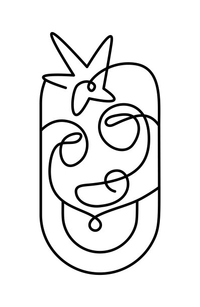 圣诞矢量基督教图标宗教的耶稣诞生场景与玛丽约瑟夫和星星。连续的艺术线描，印刷和标志设计，会徽单线，孤立的抽象插画图片下载