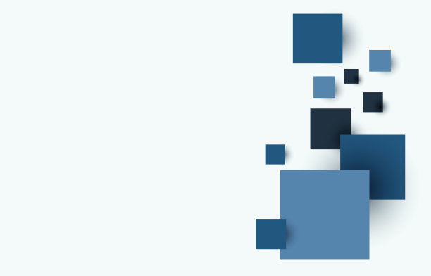 蓝色方形背景与复制空间的创意，技术，高科技墙纸矢量插画。图片下载