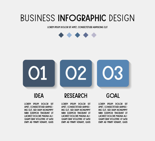 商业信息图设计。带有图标的时间轴。向量图片下载