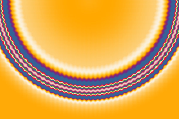 彩色波浪和圆圈的迷幻背景插画图片下载