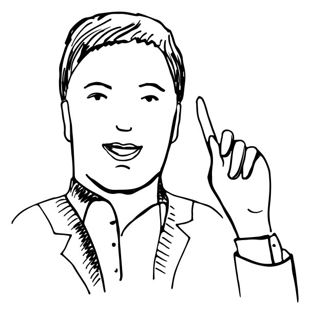 男性的肖像。手绘人头。人体素描图片下载