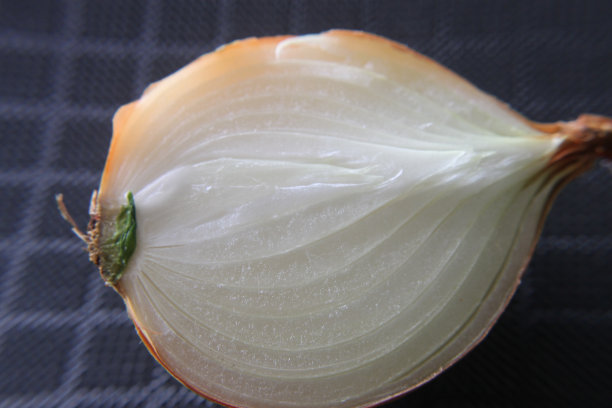 details of the inside of the sliced ​​onion图片下载