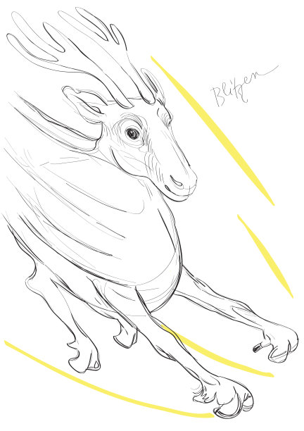 圣诞老人的驯鹿闪电战图片下载