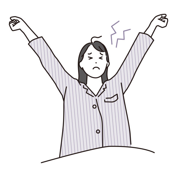 一个难以醒来的女人的插图图片下载