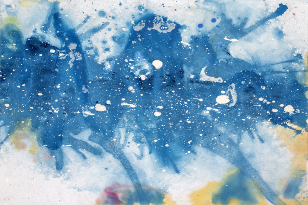 手绘多水彩背景，斑点和腮红图片下载