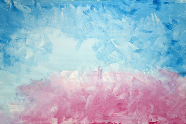 手绘多水彩背景，斑点和腮红图片下载