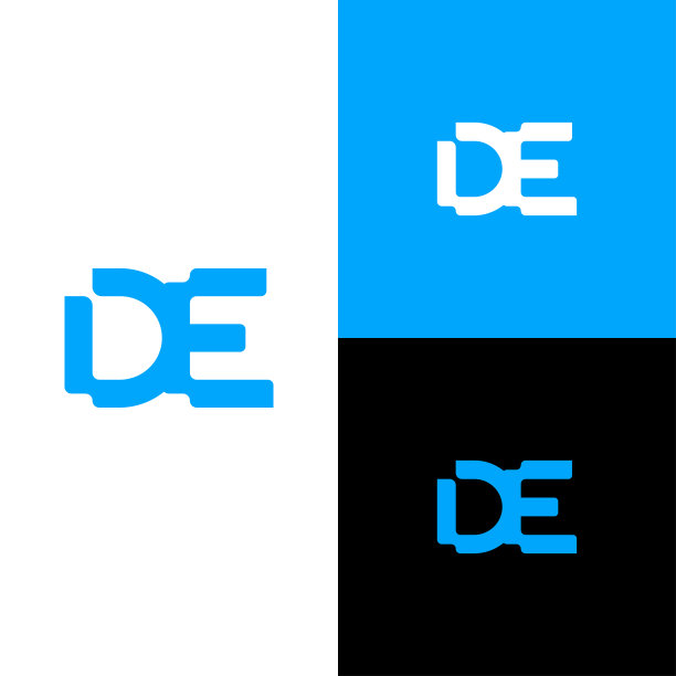 DE首字母标志图片下载
