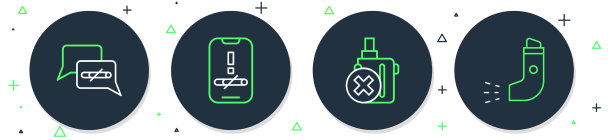 设置禁止吸烟的电子烟线和图片下载