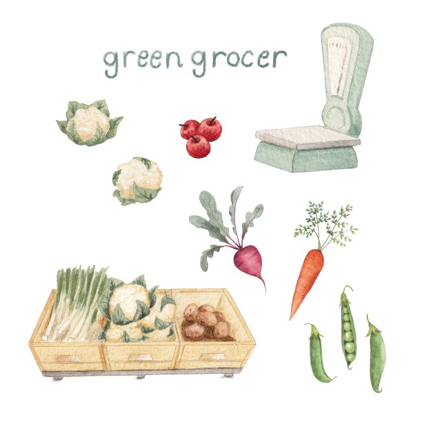 绿色食品商图片下载