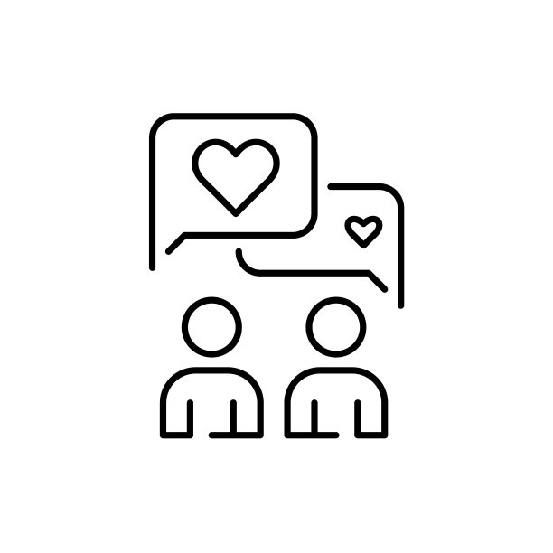 社交媒体用户在交换点赞信息。像素完美，可编辑的笔画图标图片下载