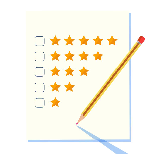 用铅笔给星星打分图片下载