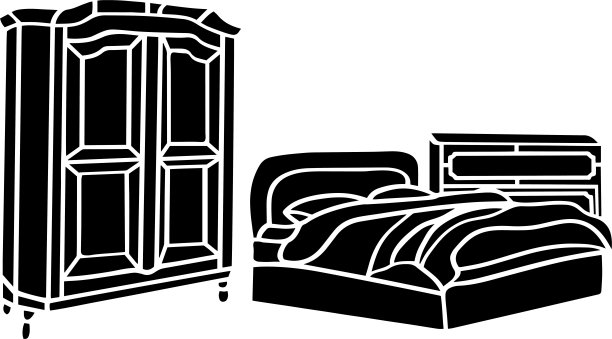 内部矢量模板，黑白图片下载