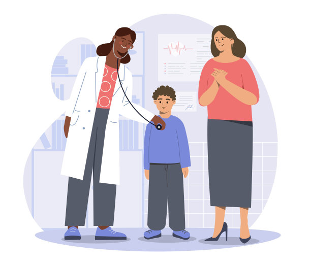 儿科医生带着孩子图片下载