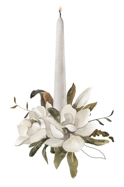 水彩白色婚礼花。手绘婚框。花水彩插图婚礼。图片下载