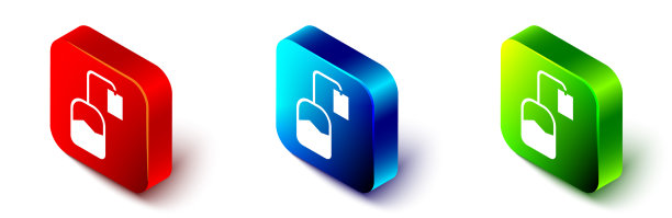 等距茶袋图标隔离在白色图片下载