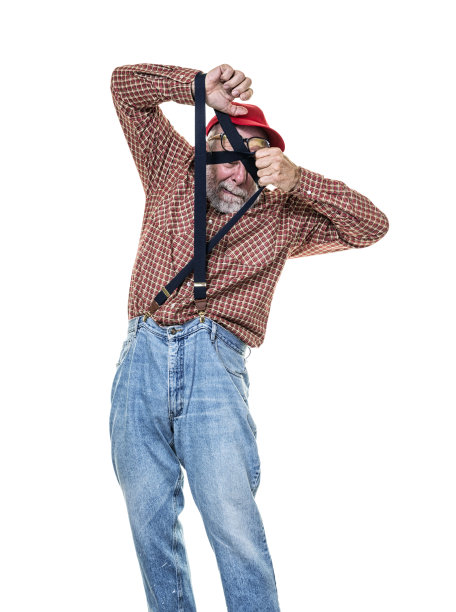 老农民和背带裤打架图片下载