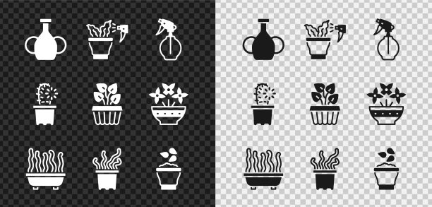 设置花瓶喷淋厂水喷瓶图片下载