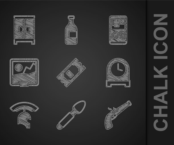 套电影院票银勺子古董手枪图片下载