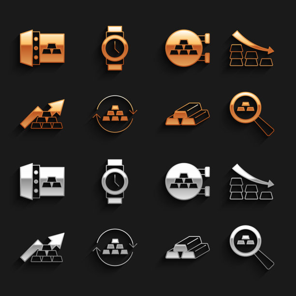 用黄金设黄金兑换货币下落箭图片下载