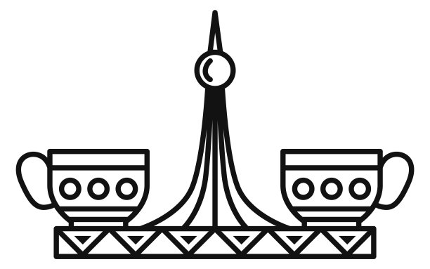 疯狂的茶会吸引。游乐园骑线图标图片下载