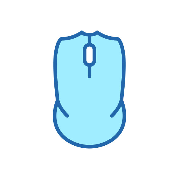 电脑鼠标颜色线图标。PC无线工具线性象形图。光标、指针、滚动、单击轮廓符号。无线技术计算机设备“，”可编辑的中风。孤立矢量图图片下载