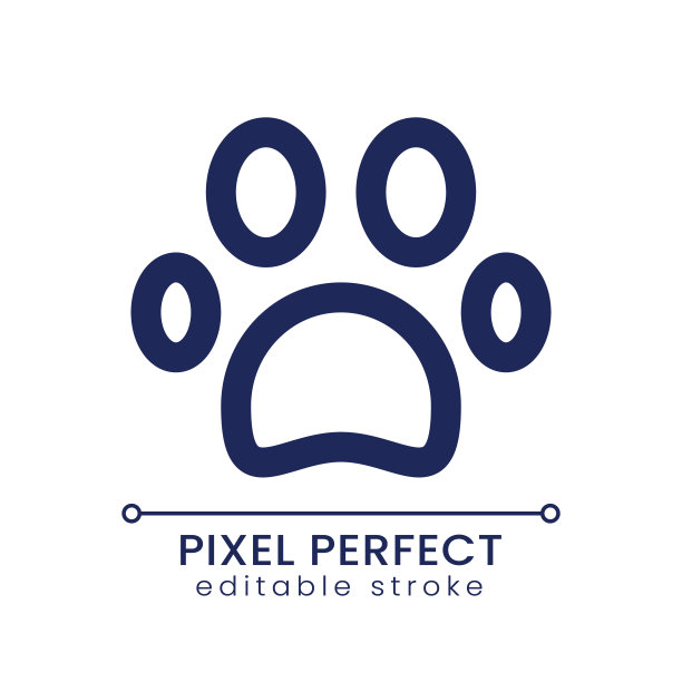 宠物友好的像素完美的线性ui图标图片下载