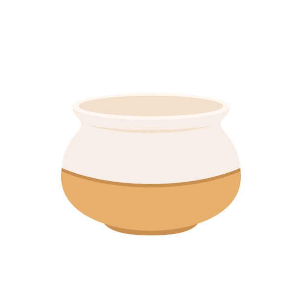 花园花盆和容器隔离在白色。花盆图标或插图。图片下载