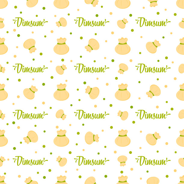 天衣无缝的图案与Dimsum，用于装饰图片下载