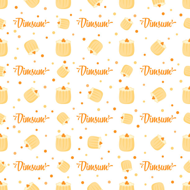 天衣无缝的图案与Dimsum，用于装饰图片下载