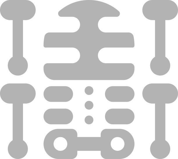 X光片和骨骼插画的简约风格图片下载