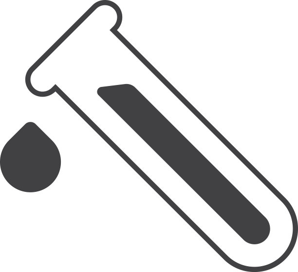 极简风格的化学管或试管插图图片下载