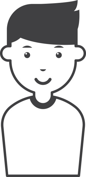 少年插画的最小风格图片下载