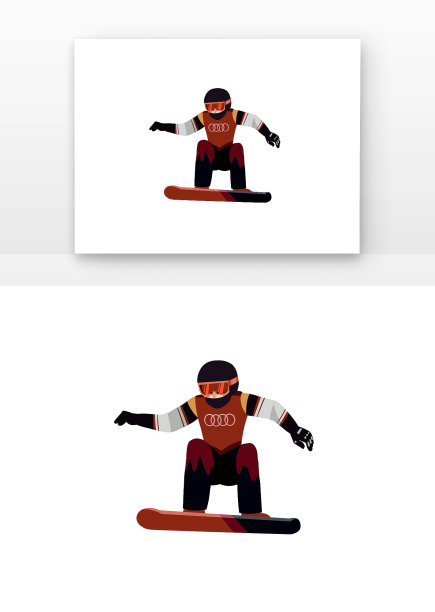 单板滑雪人物运动图片下载