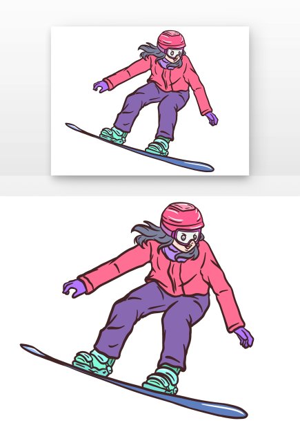单板滑雪人物运动图片下载