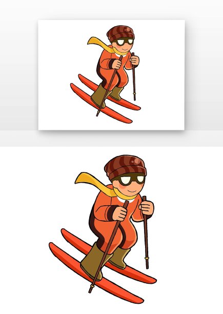 双板滑雪运动图片下载