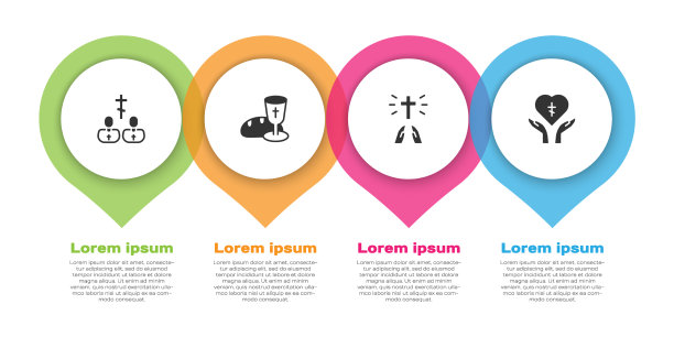 举起祭司的高脚杯和面包手祈祷图片下载