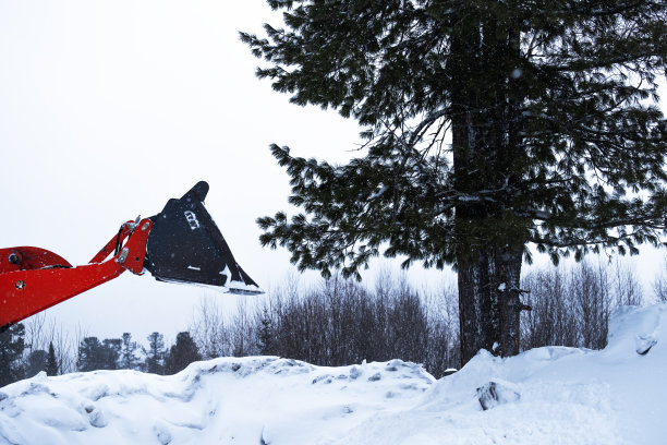 除雪期间市政服务的除雪设备图片下载