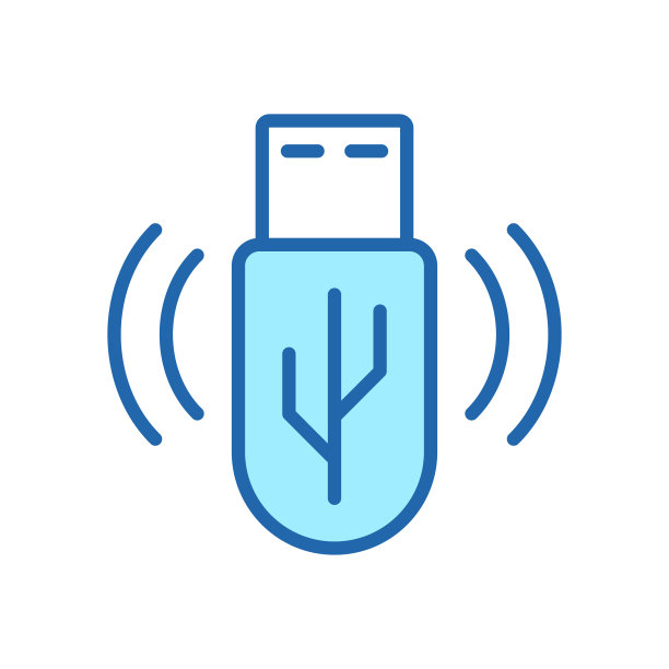 便携式记忆棒颜色线图标。USB设备线性象形图。数据存储，闪存盘轮廓符号。电子硬件，备份存储器驱动器。可编辑的中风。孤立矢量图图片下载