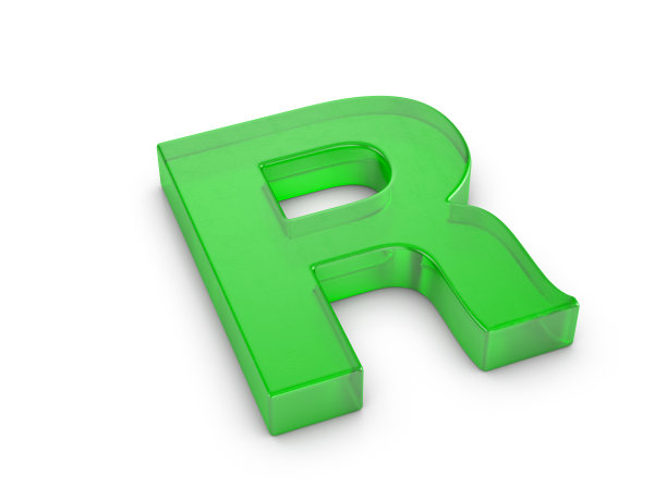 玻璃字母R图片下载