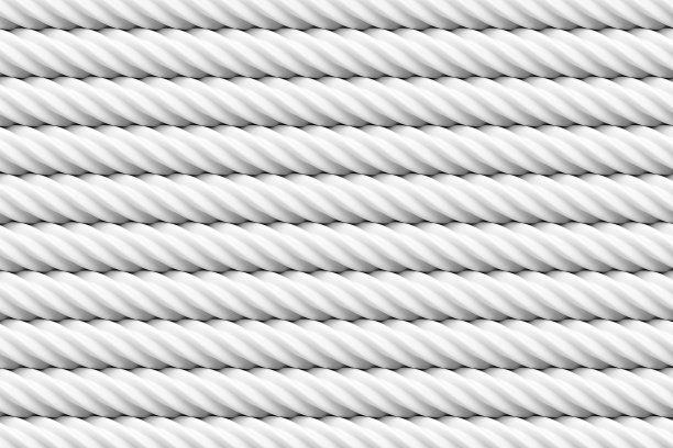水平图案背景中叠加白绳，抽象纹理背景，3d渲染图片下载