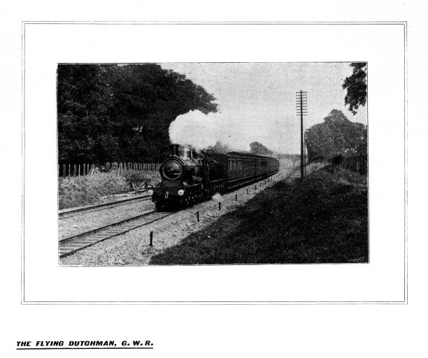 19世纪c插图飞翔的荷兰人;大西部铁路;1898年英国快报杂志图片下载