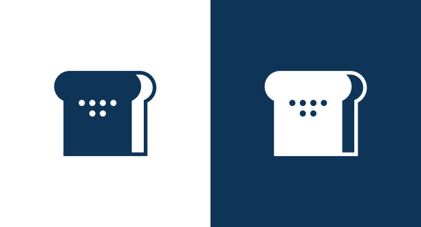 网页和手机的面包片图标图片下载