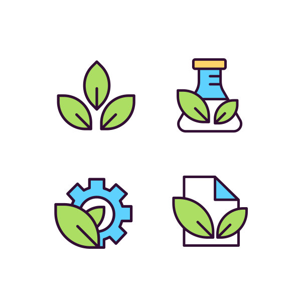 环保工业像素完美的RGB彩色图标集图片下载