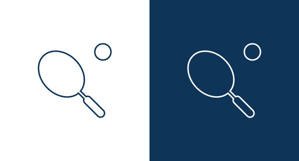 网球图标矢量素材图片下载