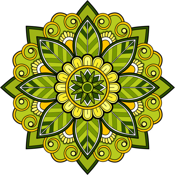 色彩斑斓的民族曼荼罗图片下载