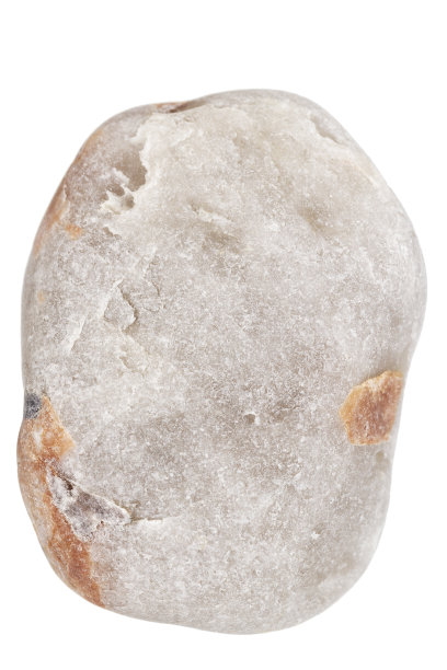 单个灰色卵石的俯视图图片下载