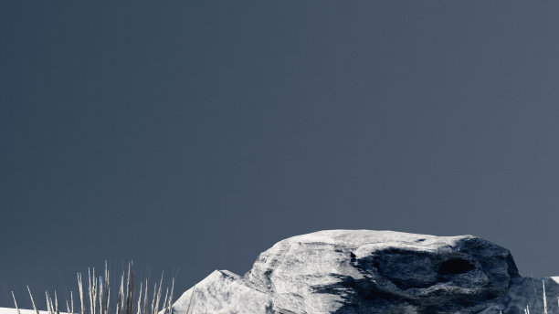 3d石材平台背景产品展示模型3d渲染。图片下载