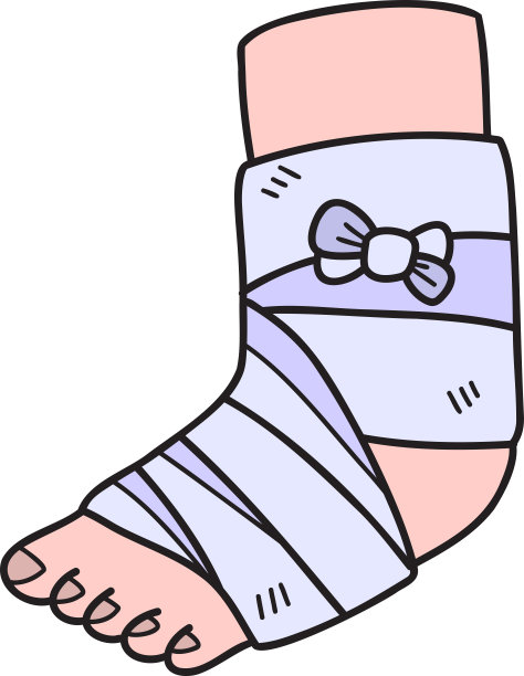 手绘夹板脚插图图片下载