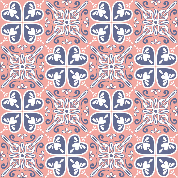 瓷砖马赛克，阿拉伯摩洛哥风格的设计墙面装饰，矢量插画图片下载