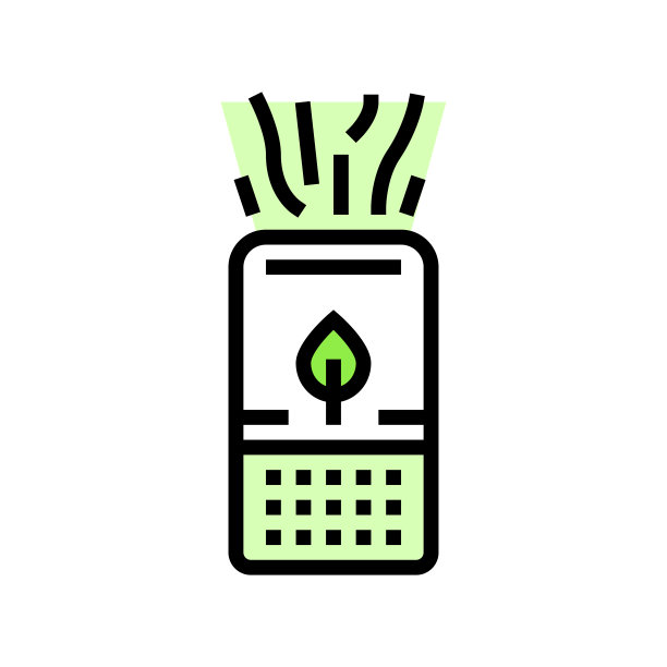 生态净化颜色图标矢量插图图片下载